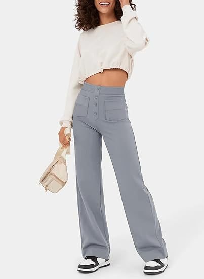 Zoe | High-waisted elastische casual broek